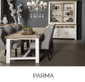 Parma, Weiß/Eiche (Landhaus)