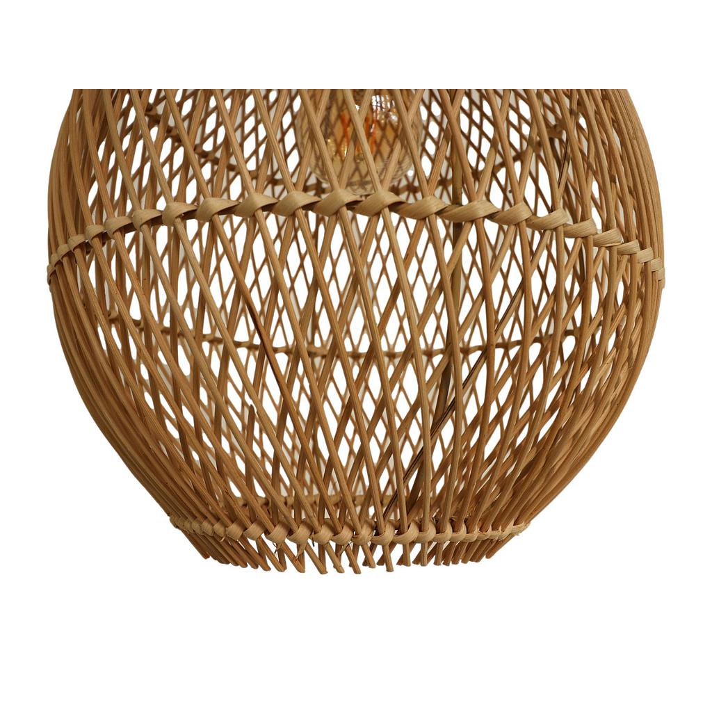 Pendelleuchte, Rattan/Teak