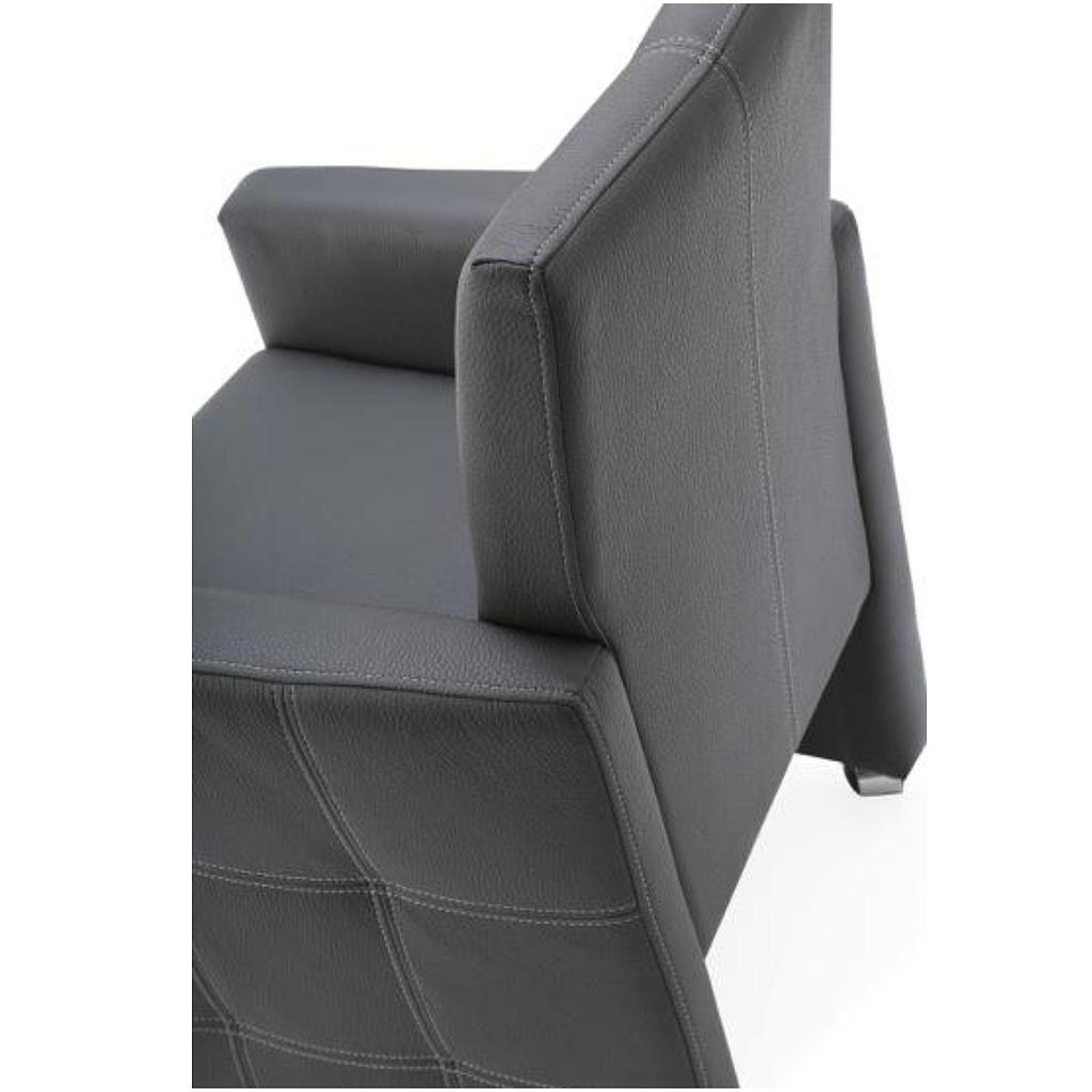 Prestige-2 darkgrey/ Vorzugleder*