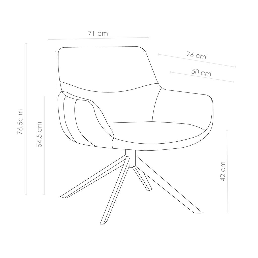 Sessel Excellent, Bicolor natur