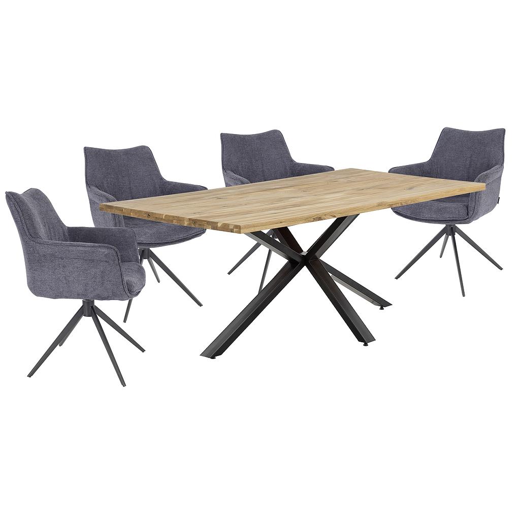 Maßtisch 180+ Eiche 4cm, Spider Wahlkante 