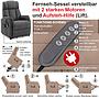 Arte, 2 Motoren+Lift, VZ-Stoff HE04 Nuts