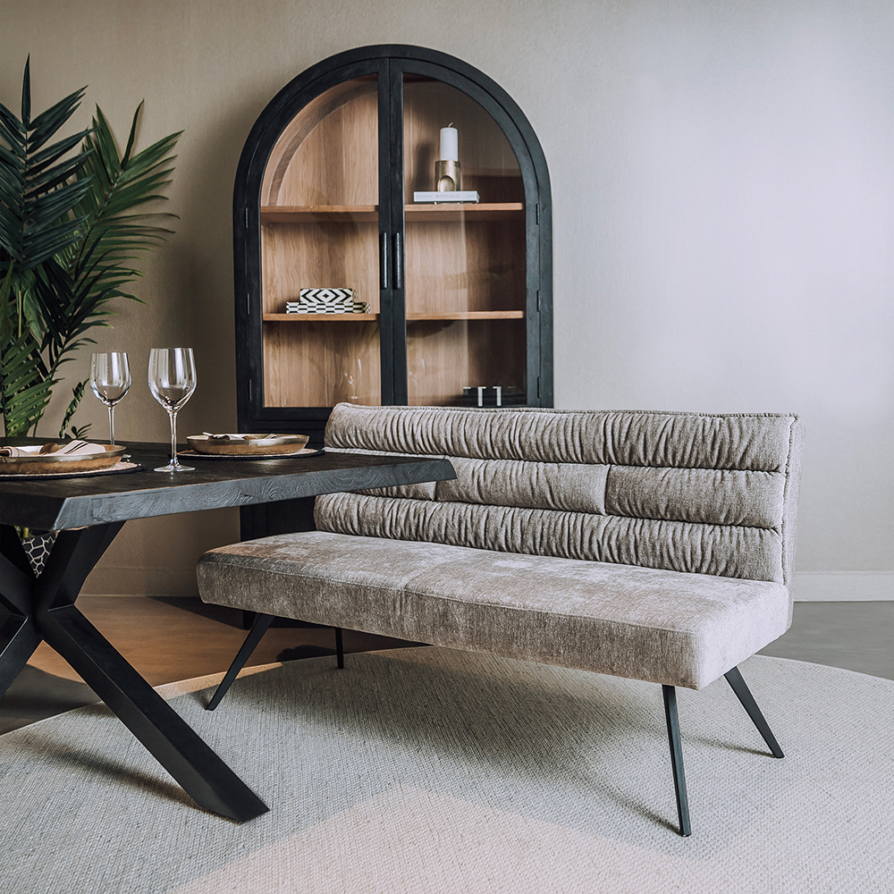 Paris Bank grau, 160cm+ 