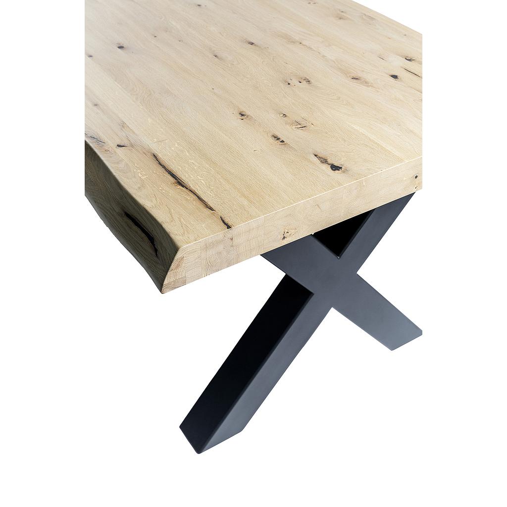 Maßtisch-6, 160+ Eiche MBS Baumkante+X