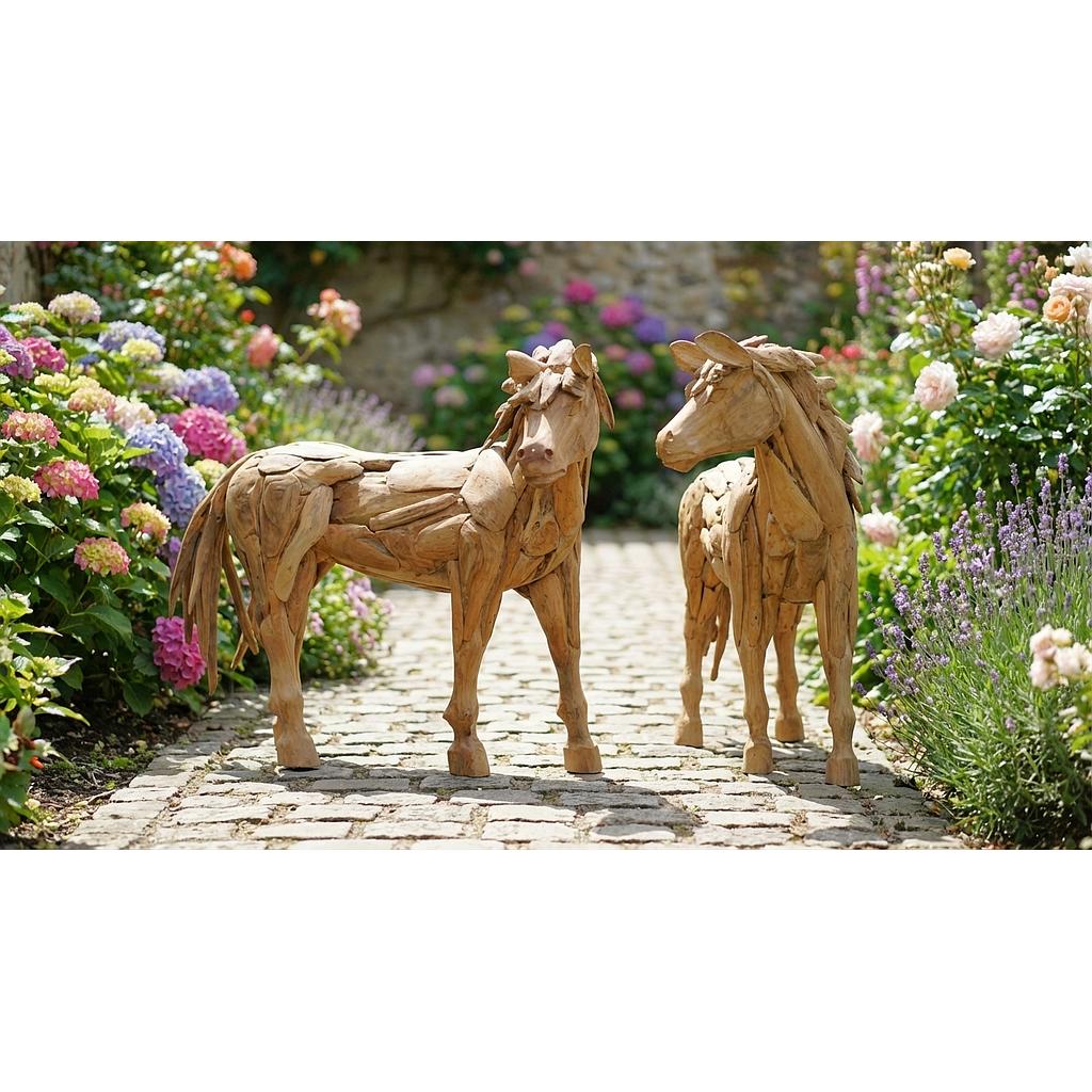 Pony 120cm Wurzelholz 