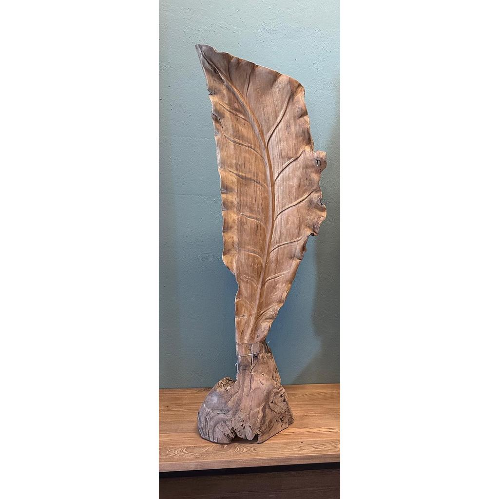 Big Leaf, Sculptur 100cm Wurzelholz