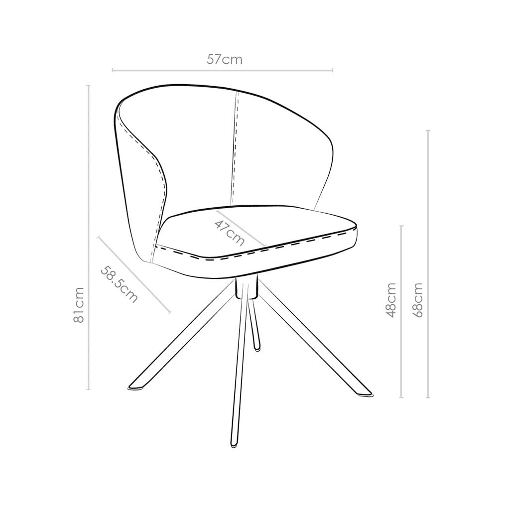 Ellis AL, natural/ Sitz Federkern
