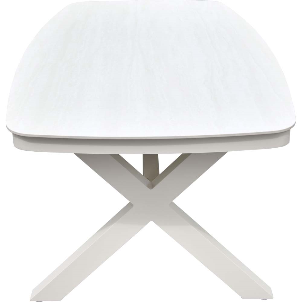 Davos Dänisches Oval 200x100cm crem