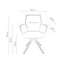Saargau Leder Creme/ Sitz Federkern