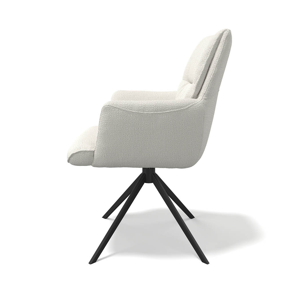Floria-AL, beige Leder/ Sitz Federkern