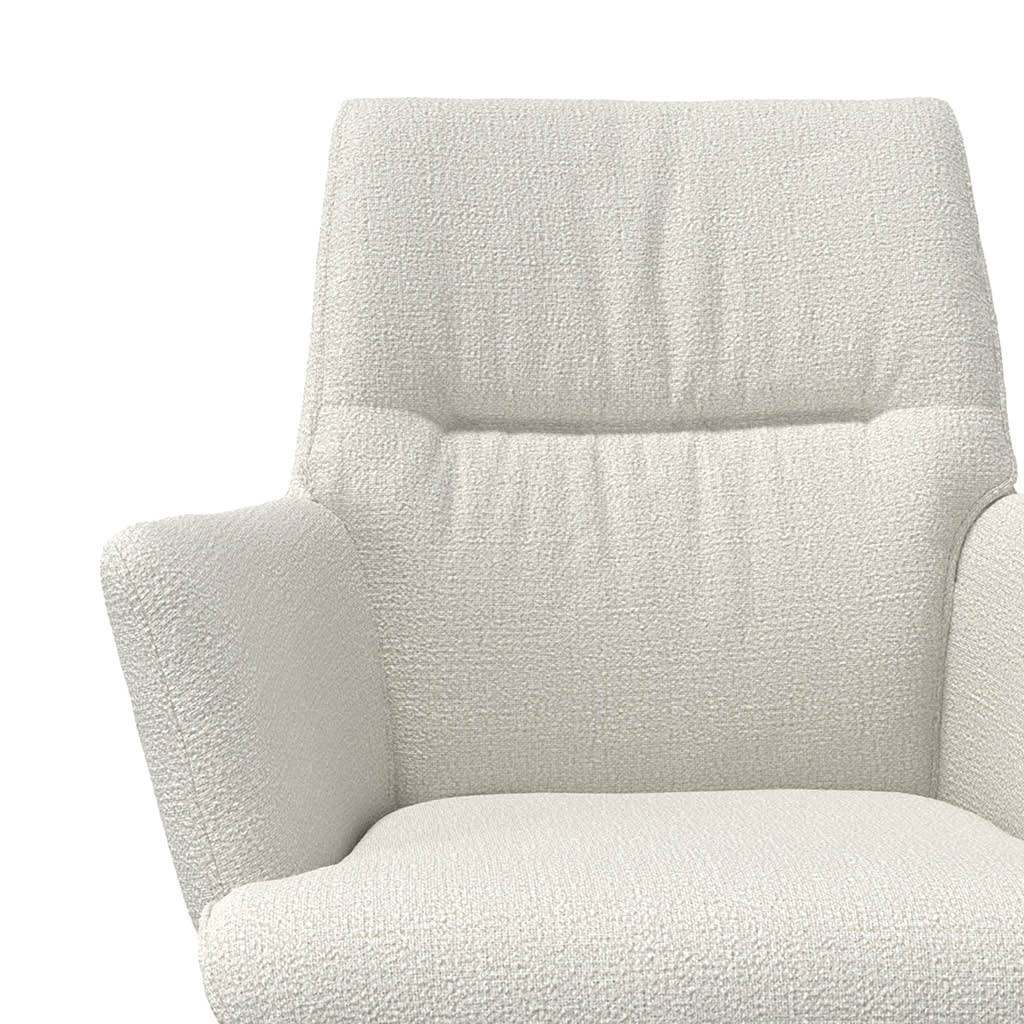 Floria-AL, beige Leder/ Sitz Federkern