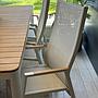Dallas Pos.stuhl creme Teak-Arm