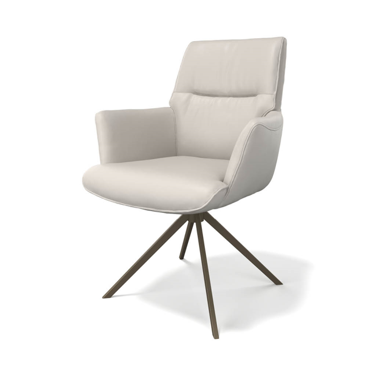 Leder, Saargau-AL grau Sitz Federkern