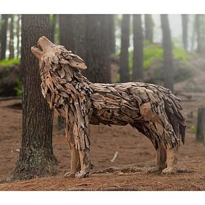 Saar Wolf 110cm Wurzelholz