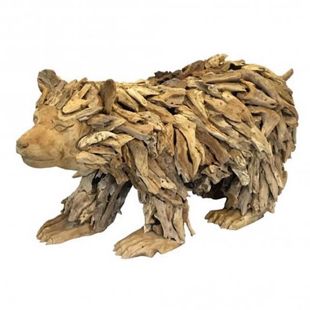 Bär Berlin 80cm Wurzelholz