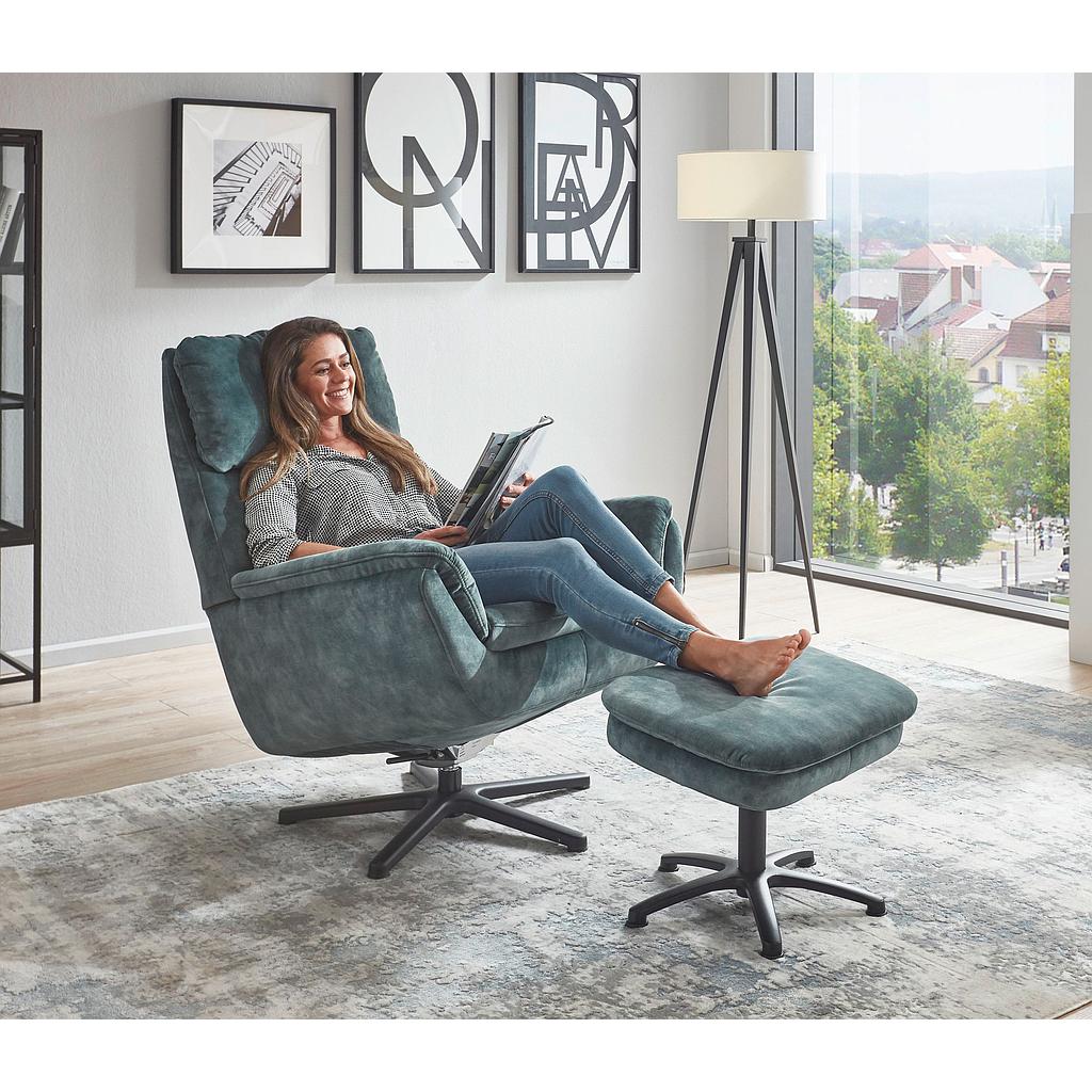 KS 98, ohne Fußhocker, Steel/ *VORZUGSTOFF