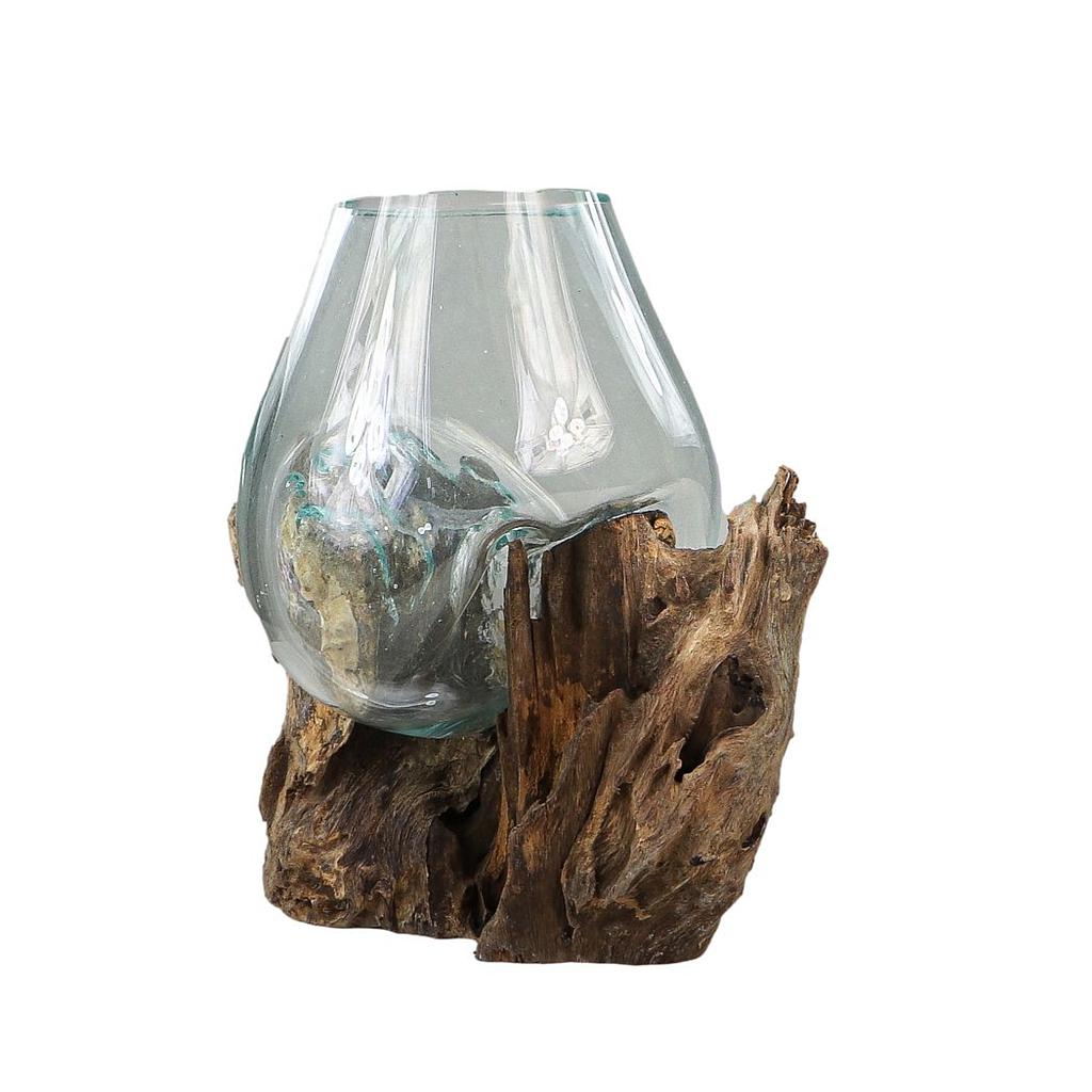 Vase, 25x30cm Wurzelholz