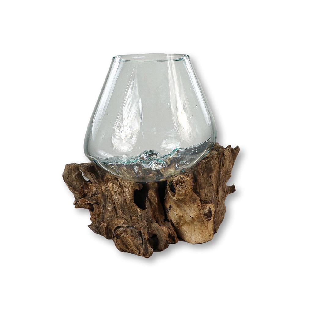 Vase, 15x20cm Wurzelholz