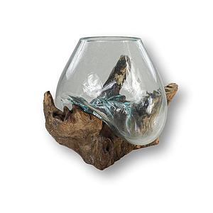 Vase, 20x25cm Wurzelholz