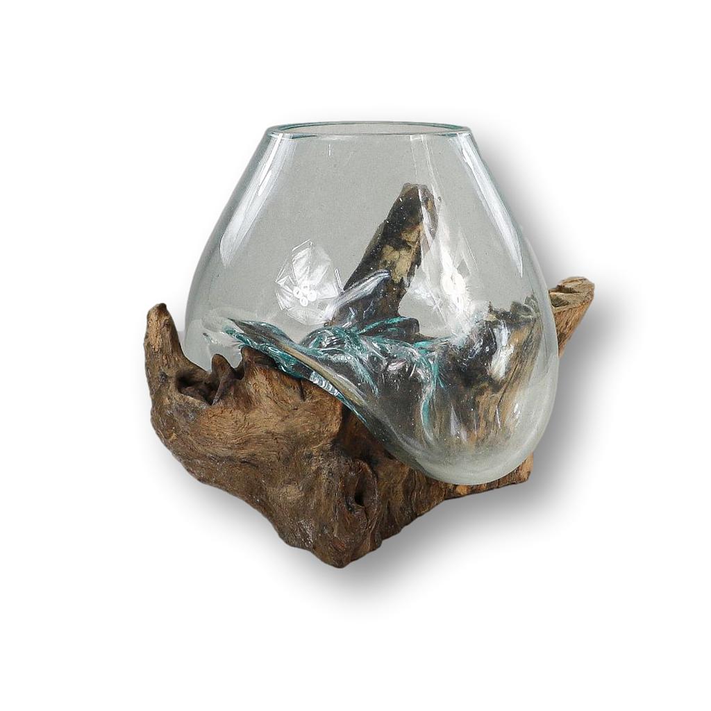Vase, 20x25cm Wurzelholz