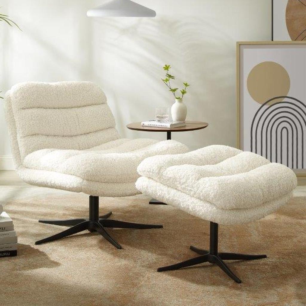 Lazy Chair, Bouclé Low + FH | Möbelpark