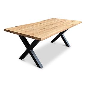 Maßtisch-4, 160+ Eiche MBS Baumkante+X