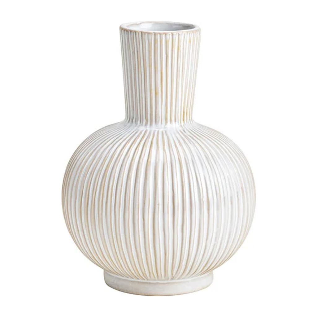 Keramik-Vase, weiß