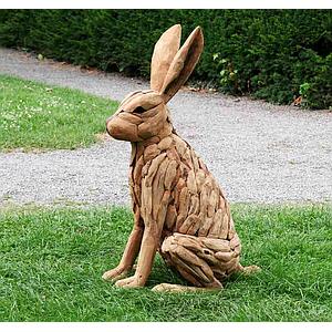 Osterhase 50cm, Wurzelholz