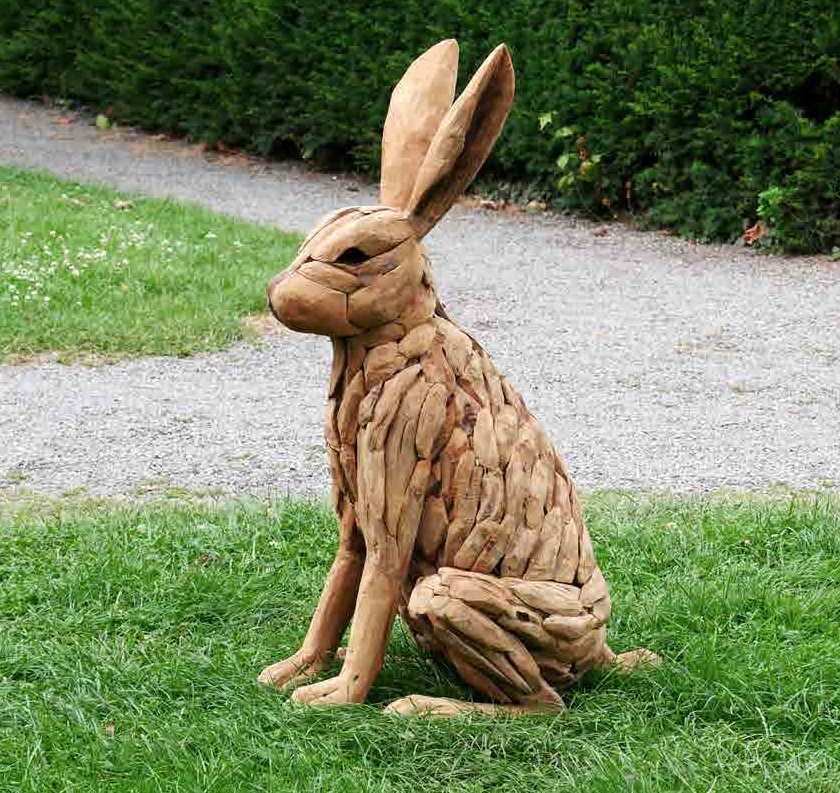 Hase XL 100cm, Wurzelholz