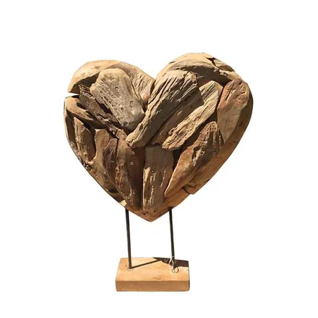 Skulptur 40 Herz Root