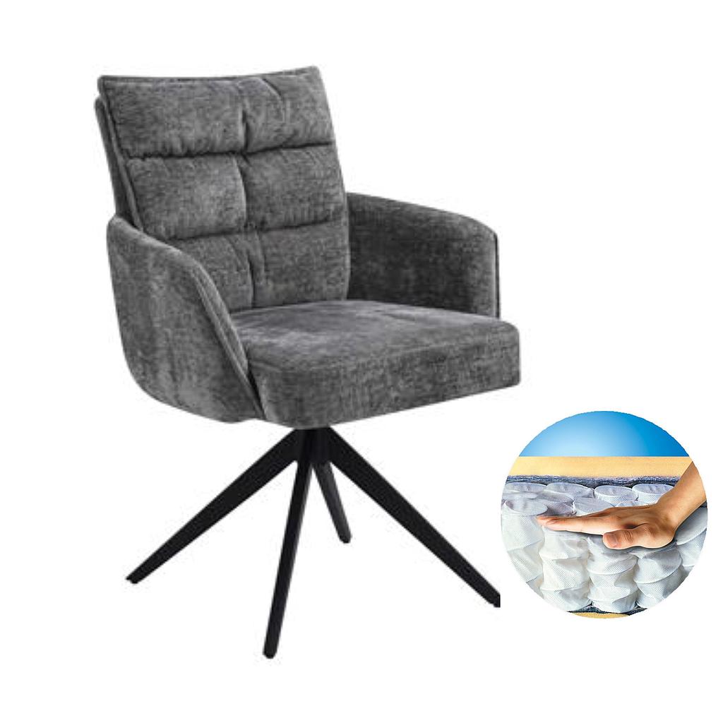 Paris AL, grey/ Sitz Federkern