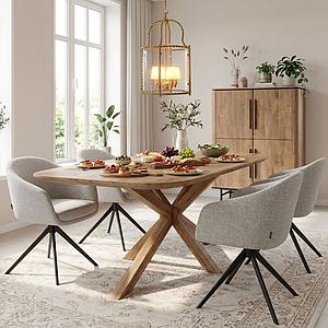 Maßtisch 200+ ReTeak Fanö/ Bin