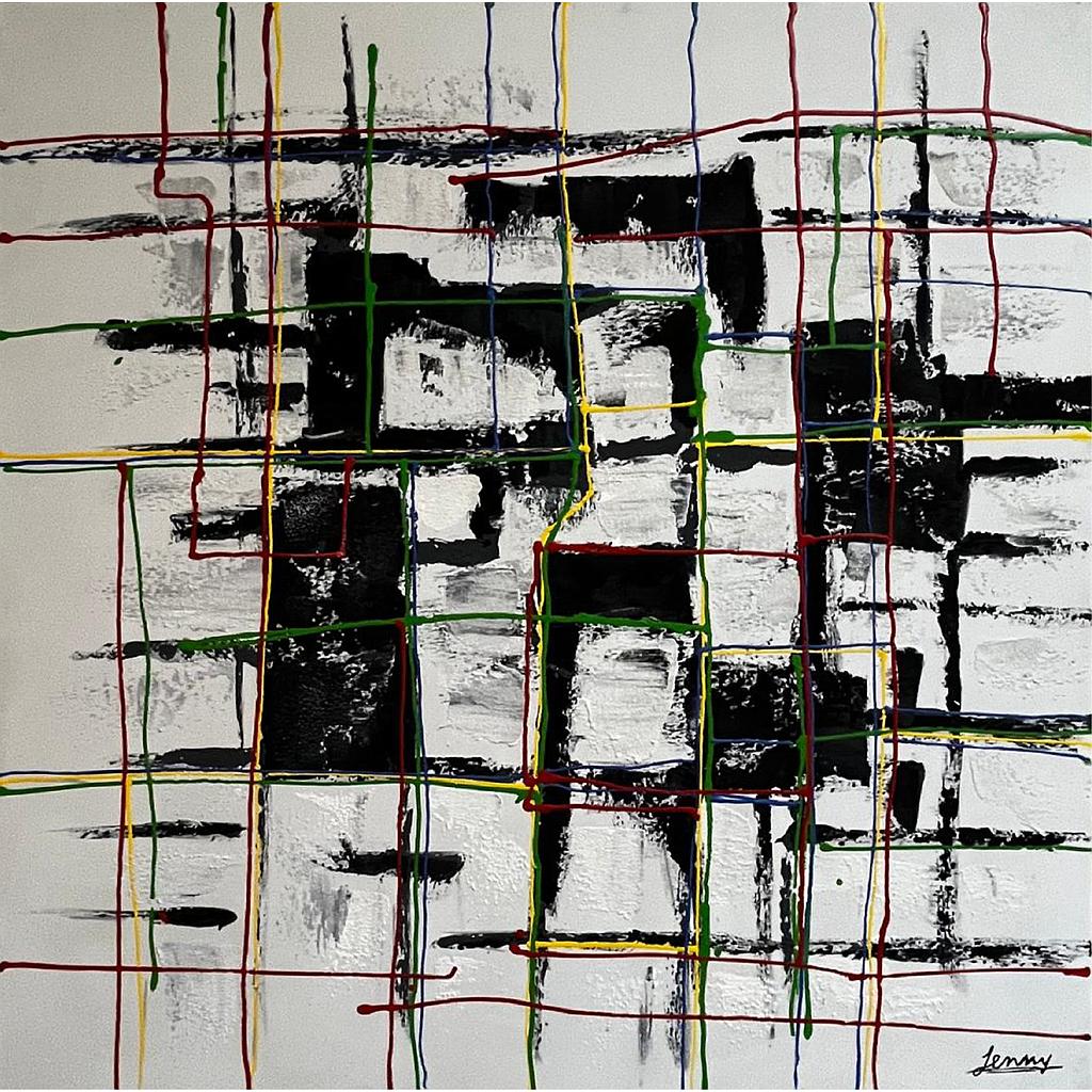 Gemälde 100x100cm No.129