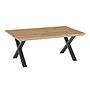 Maßtisch-4, 160+, Eiche MBS Schrägkante+X