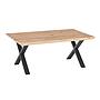 Maßtisch-4, 160+, Eiche MBS Schrägkante+X