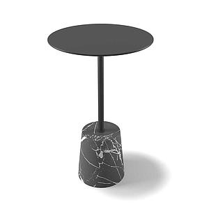 Beistelltisch Marmo Ø32 black