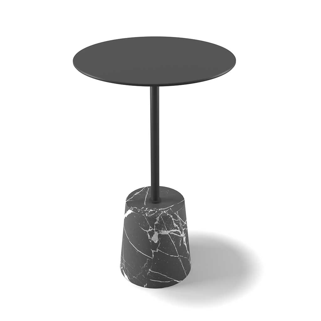 Beistelltisch Marmo Ø32 black
