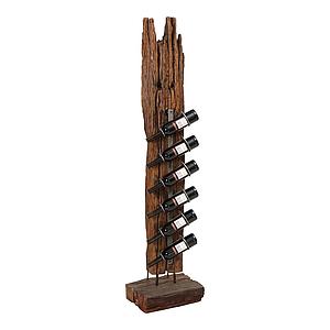 Flaschen-Skulptur 120cm Altholz