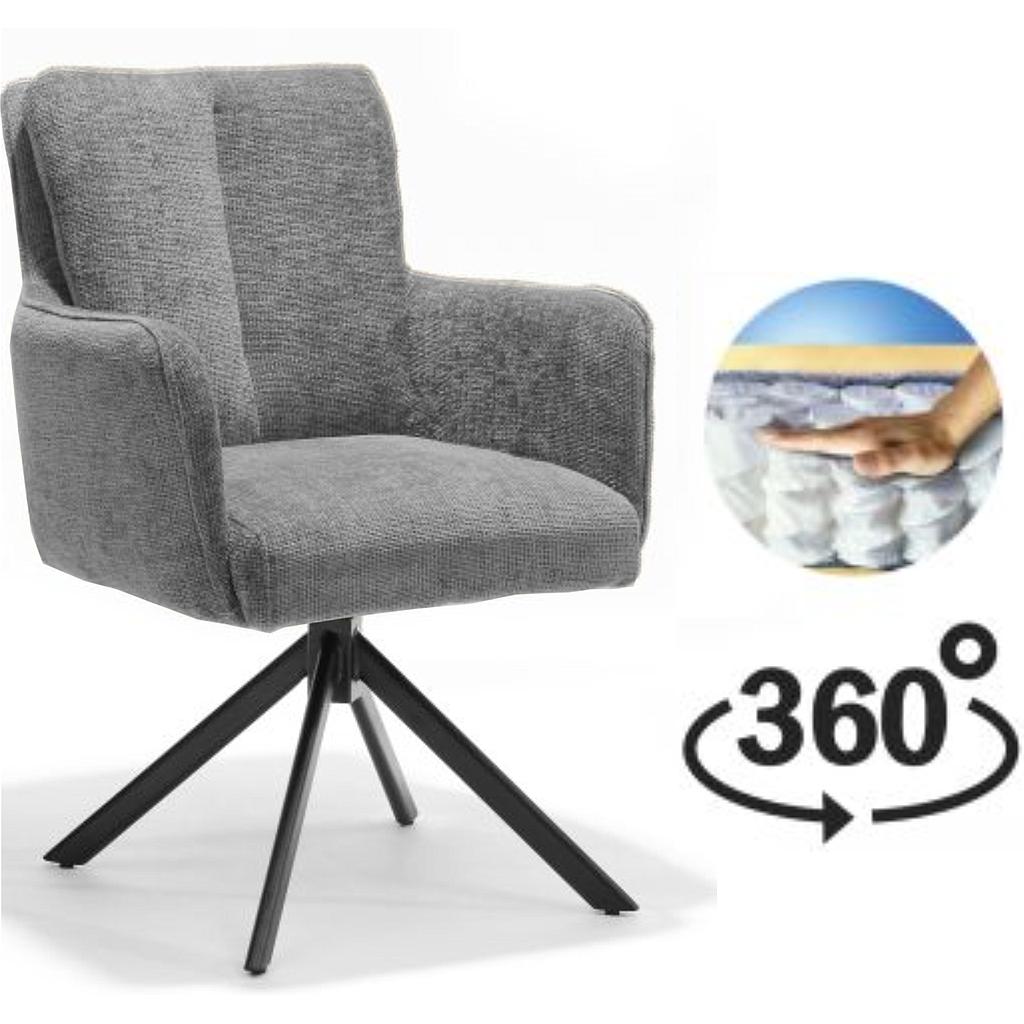 Alec, grey/ Sitz Federkern