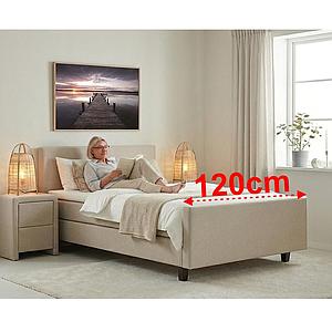 Wien-120 beige mit Fußteil Werbekombi 