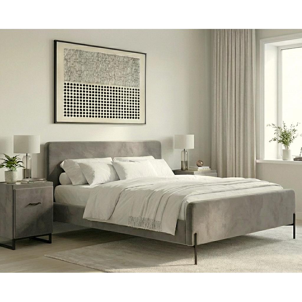 Dream-Med 160 slate +Fußteil