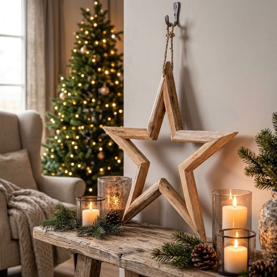 Star hanging, Wurzelholz