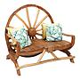 Bank Wheel 130cm Altholz
