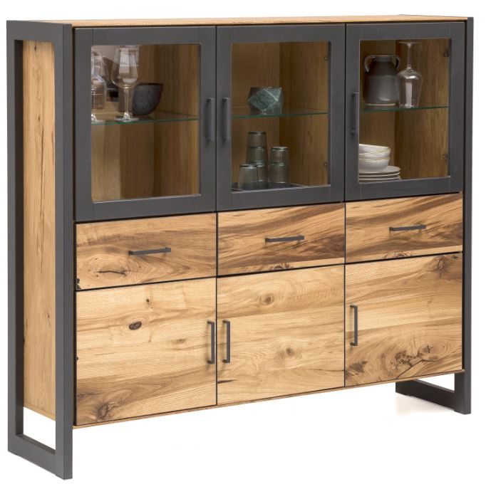 Achille Highboard 3-trg.